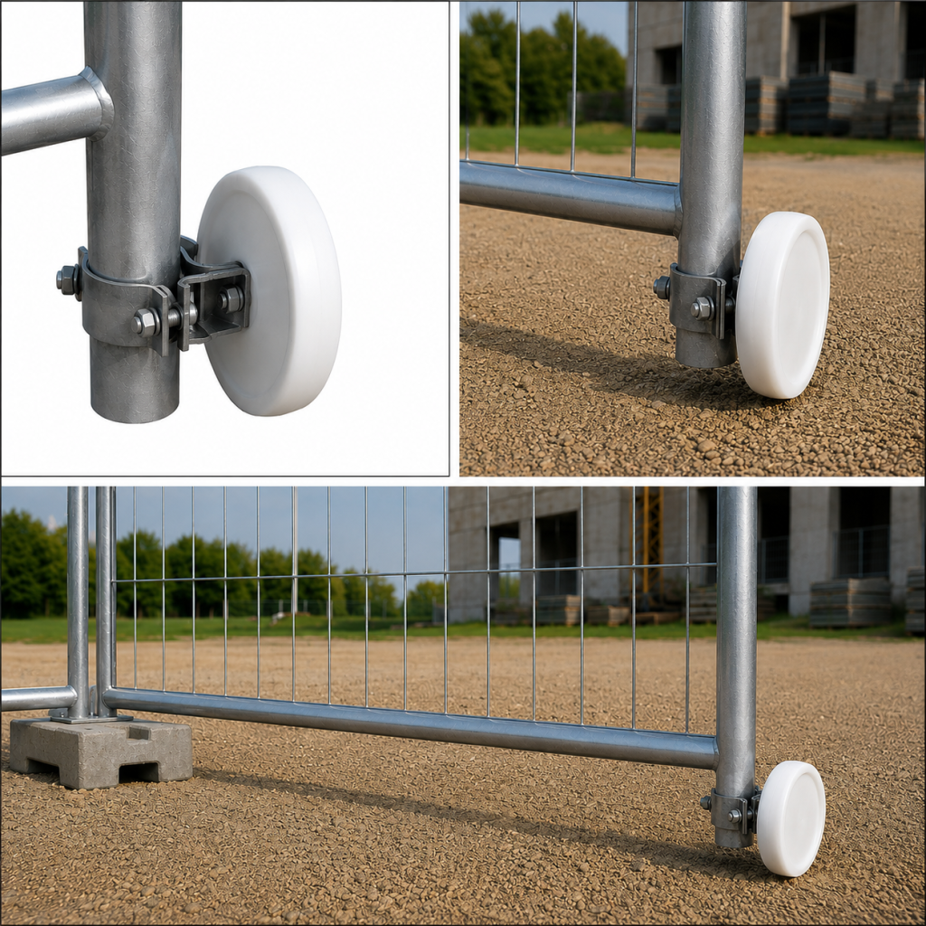 Mobile Zaunanlage Torrolle verzinkt 160 mm
