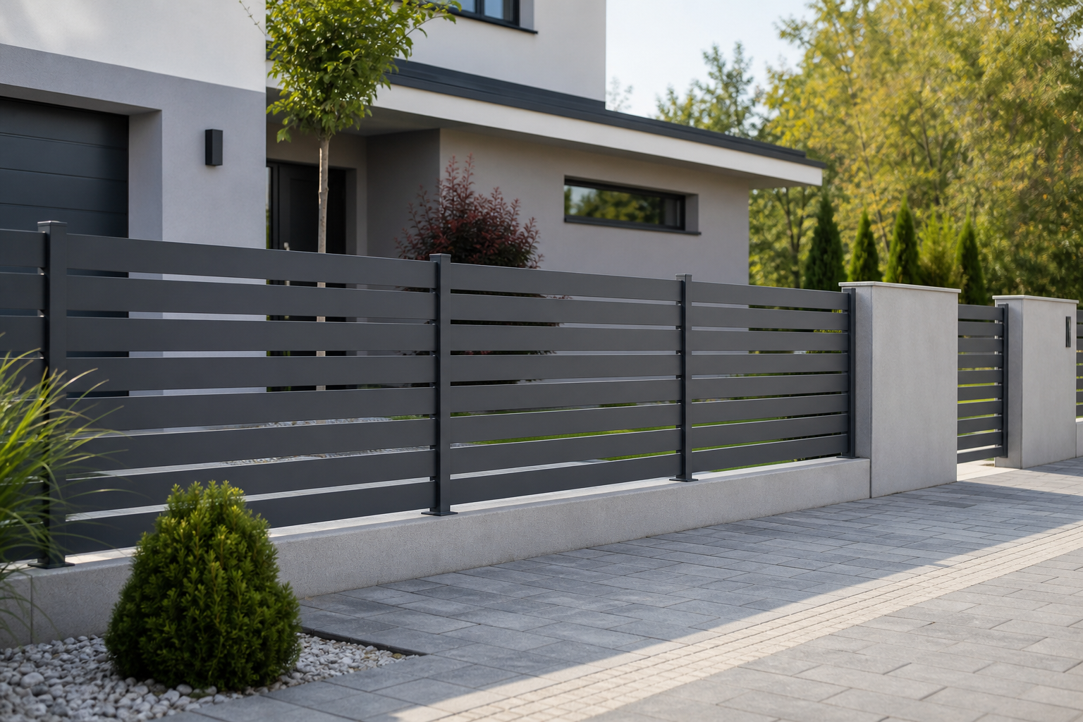 Moderní kovové ploty: 7 výhod pro dům i firmu