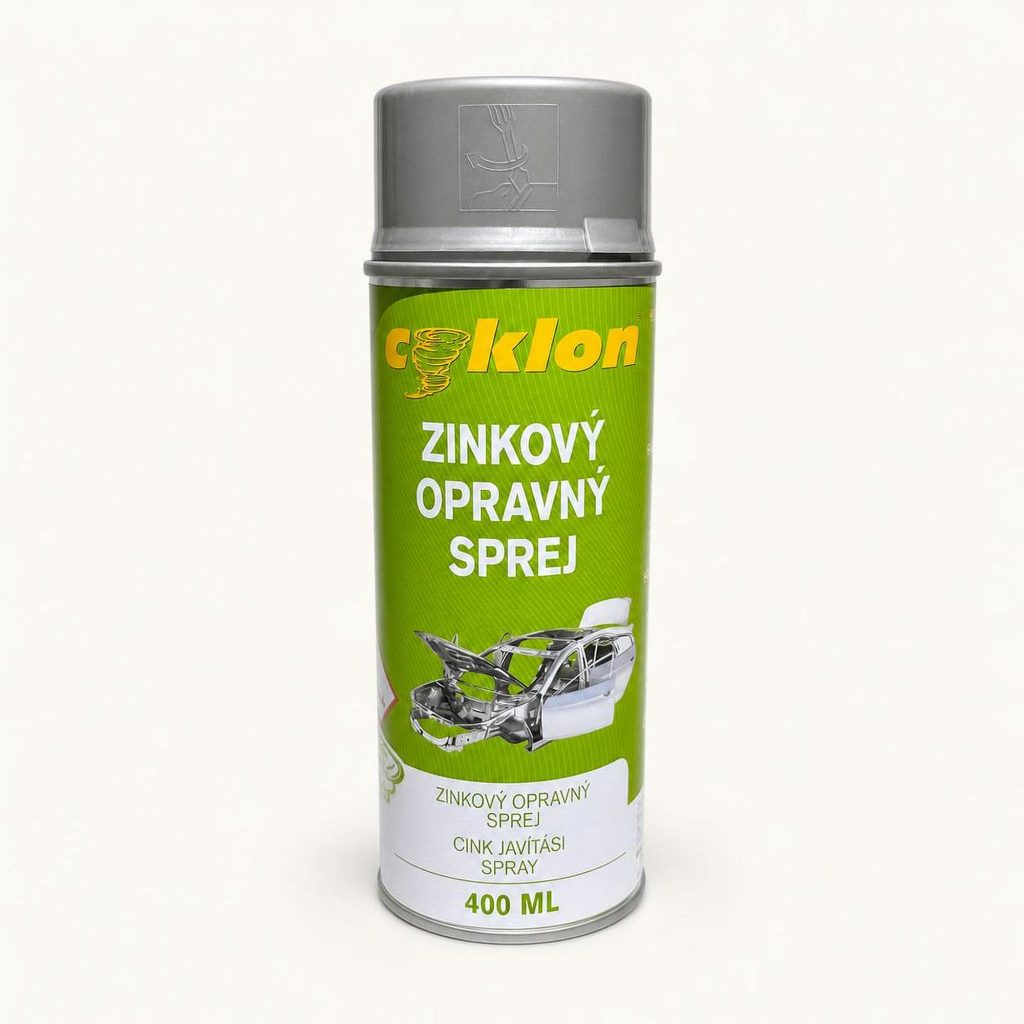 Zink-Farbspray 400 ml fuer verzinkten Gabionokzaun und Metallzaun