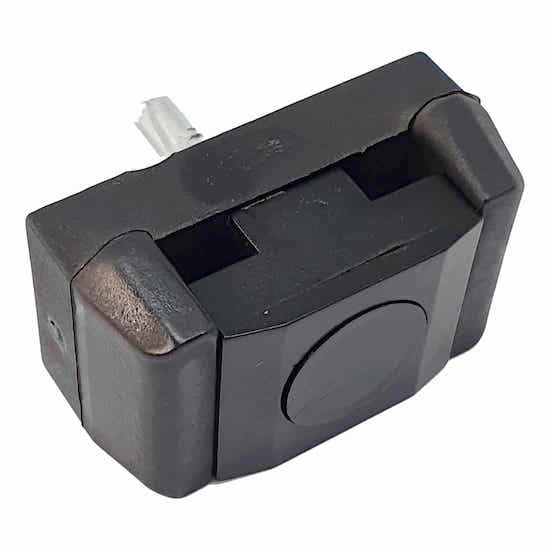 Univerzális rögzítőfül oszlopra 60 × 40 mm, lábak nélkül, fekete